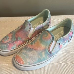 Vans Pastel Tie Dye Slip Ons